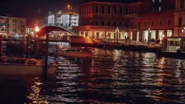 Venice landscape at dusk and night time scene