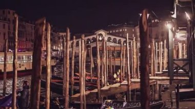 Venice, Italy 6 January 2023: Venice landscape at dusk and night time scene