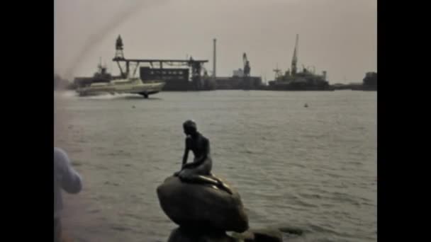 Copenhagen Denmark May 1968 Relive 60S Vintage Footage Copenhagen Featuring — Wideo stockowe