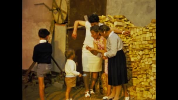 Copenhagen Denmark May 1968 Group People Relive Memories Homes 60S — Wideo stockowe