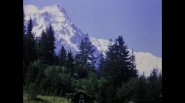 Dolomites, Italy june 1975: A historic video showcasing the stunning natural beauty of the Dolomites in the 1970s, capturing the breathtaking scenery of this iconic mountain range.