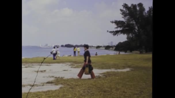 Miami Stany Zjednoczone Czerwiec 1979 Historyczny Film Przedstawiający Malowniczy Widok — Wideo stockowe
