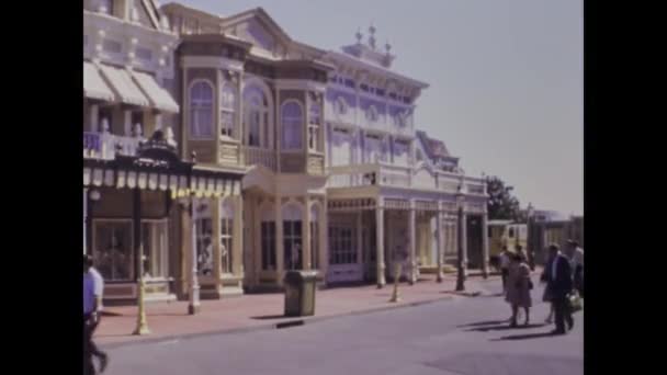Miami Estados Unidos Junio 1979 Video Histórico Que Muestra Disneyland — Vídeo de stock
