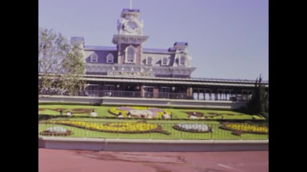 Miami Abd Haziran 1979 1970 Lerde Orlando Florida Disneyland Sergilenen — Stok video