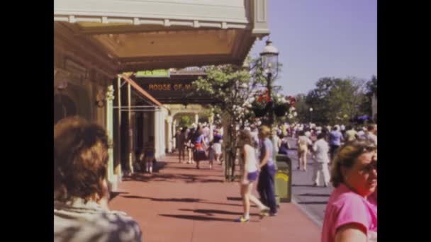 Miami United States June 1979 Historical Video Showcasing Disneyland Orlando — Stockvideo