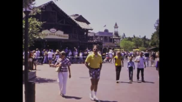 Miami United States June 1979 Historical Video Showcasing Disneyland Orlando — Vídeo de stock