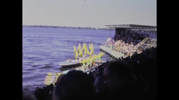 Miami Egyesült Államok 1979 Júniusa Egy Történelmi Videó Ciprusi Kertek — Stock videók