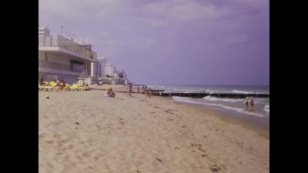 美国迈阿密 1979年6月 一段记录70年代迈阿密海滩风景的历史视频 — 图库视频影像