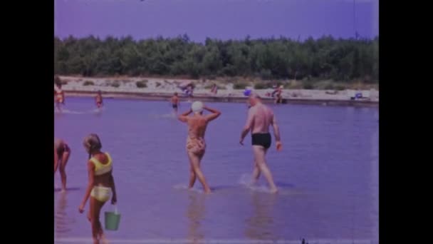 Pakostane Croatia May 1968 Relive Golden Moments Family Beach Vacations — Vídeos de Stock