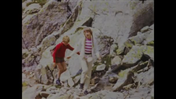 Dolomites Italy May 1968 Take Trip Back Time Vintage Video — Stockvideo