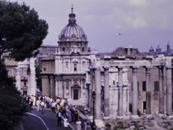 Rome Italie Juin 1970 Faites Voyage Dans Temps Avec Cette — Video
