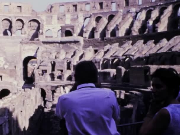Róma Olaszország 1970 Júniusa Utazz Vissza Időben Ezzel Ritka Felvételgyűjteménnyel — Stock videók