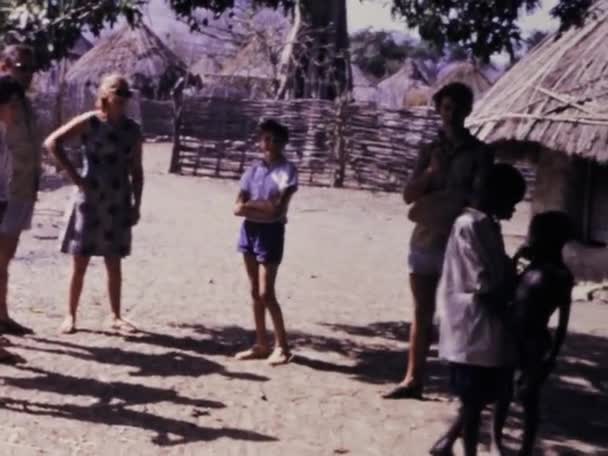 Gore Szenegál 1970 Június Merüljön Goree Sziget Élénk Halászati Kultúrájában — Stock videók