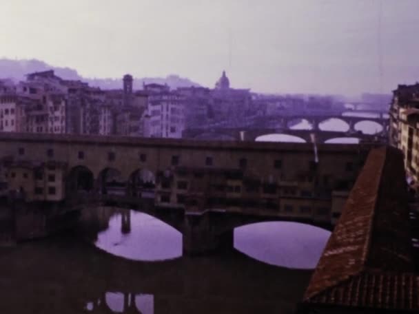 Florence Italy June 1975 Take Journey Back Time Vintage Footage — Stock Video