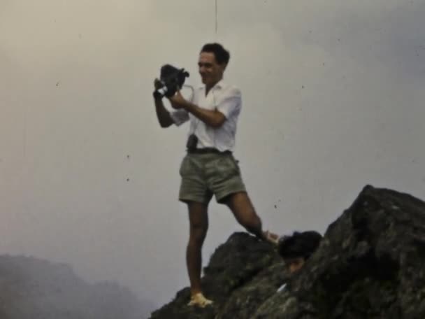 1975年6月 马提尼克岛佩利山 当你目睹马提尼克岛壮丽的佩利山的历史场景时 做好准备迎接难忘的冒险 — 图库视频影像