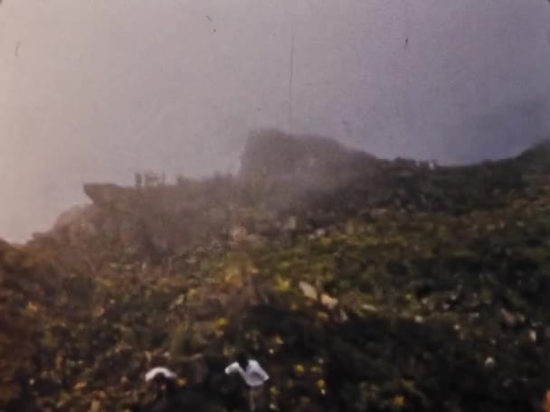 Pelee Mountain Martinique June 1975 Приготовьтесь Незабываемому Приключению Являетесь Свидетелями — стоковое видео