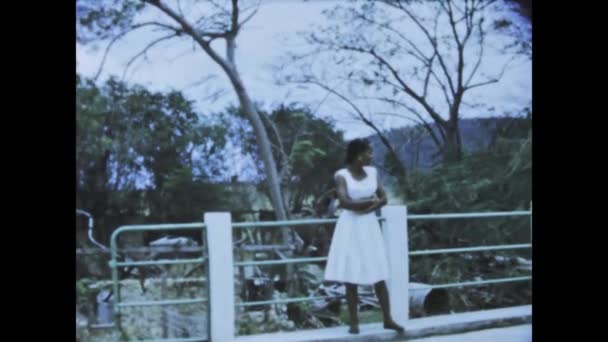 Sainte Anne Guadeloupe Haziran 1975 Çarpıcı Video Adanın Doğal Güzelliğini — Stok video