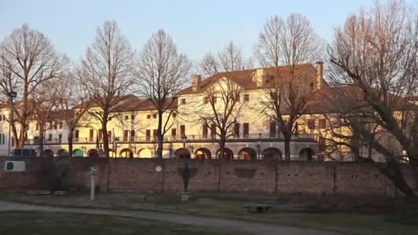 Faça Passeio Virtual Pelos Encantadores Edifícios Históricos Fratta Polesine Maravilhe — Vídeo de Stock