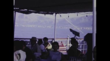 Palermo, İtalya Haziran 1968: 1960 'lardaki Akdeniz gezisindeki insanların bu geçmişe dönük görüntüleriyle aşk yazını yeniden yaşayın