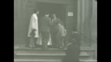 Roma, İtalya Mart 1968: 1960 'lardaki çocukların ilk komünyon törenlerine nostaljik bir bakış.