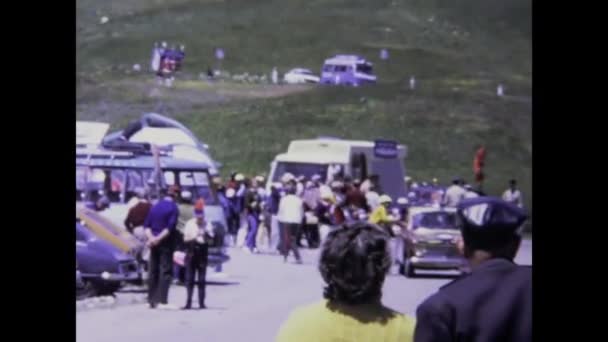Morzine Francia Maggio 1973 Scoprite Emozione Una Gara Ciclistica Morzine — Video Stock