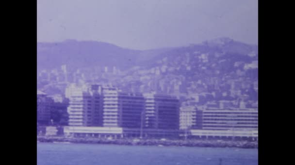 Palermo Itália Junho 1968 Uma Metragem Vintage Capturando Movimentado Porto — Vídeo de Stock