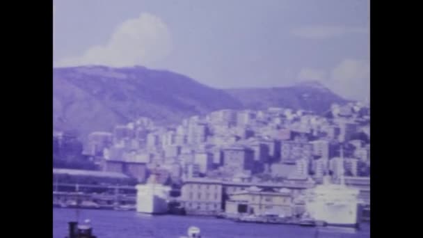 Παλέρμο Ιταλία Ιούνιος 1968 Ένα Vintage Βίντεο Που Αποτυπώνει Πολυσύχναστο — Αρχείο Βίντεο