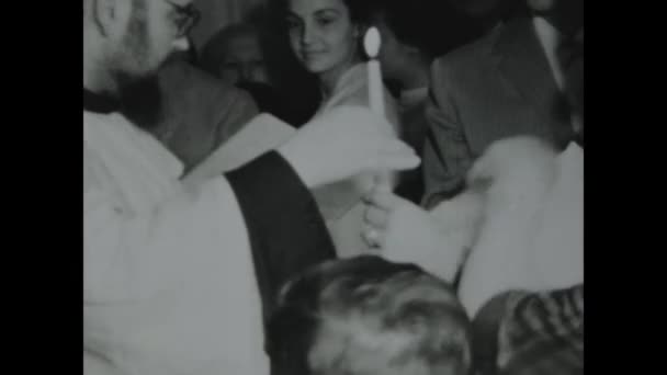 Řím Itálie Červen 1964 Krok Zpět Čase Tímto Vintage Záběry — Stock video