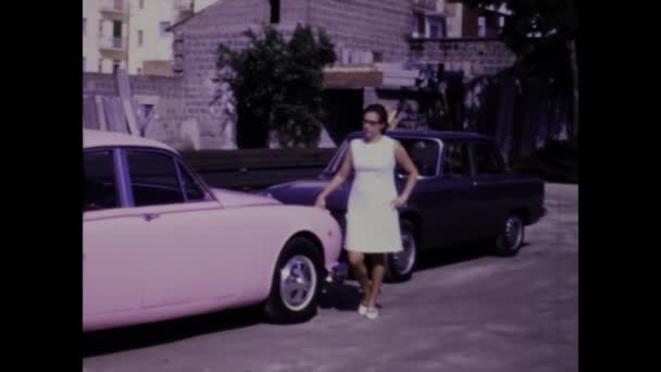 Palerme Italie Juillet 1968 Une Séquence Glamour Une Femme Riche — Video