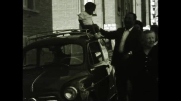 Naples Italie Juin 1968 Une Vidéo Nostalgique Montrant Des Gens — Video