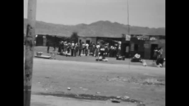 Mombasa Kenya 1977 Június Vintage Felvételek Hatvanas Években Busszal Matatuval — Stock videók