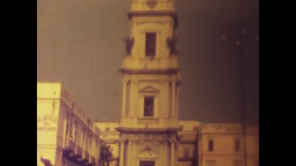 Неаполь Италия Июнь 1968 Винтажные Кадры Знаменитого Убежища Помпеи Италия — стоковое видео