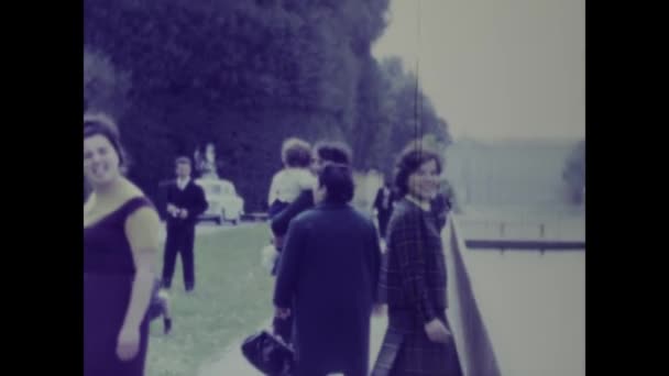 Napoli Talya Haziran 1968 1960 Larda Talya Daki Caserta Kraliyet — Stok video