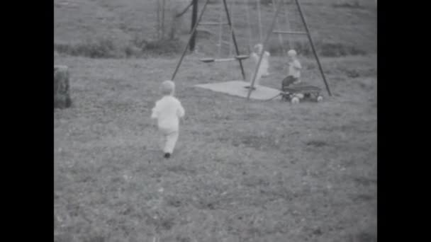 City Lake États Unis Juin 1969 Profitez Regarder Les Enfants — Video