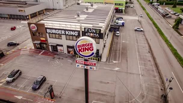 Villamarzana Italy May 2023 Video Footage Featuring Iconic Burger King — Stock Video