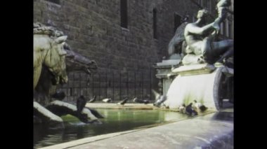 Floransa, İtalya 1976: 1970 'lere geri adım atın ve Floransa' da bir mimari başyapıt olan Palazzo Vecchio 'nun ihtişamına tanık olun.