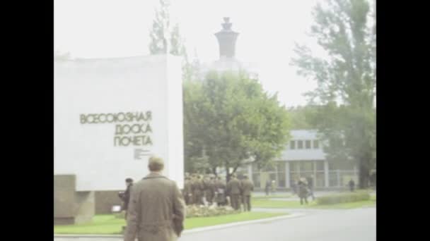 Moscow Rússia Maio 1977 Vídeo Hipnotizante Dos Anos Mostrando Vistas — Vídeo de Stock