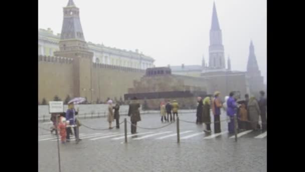 Mosca Russia Maggio 1977 Avvincente Videoclip Degli Anni Che Mostra — Video Stock