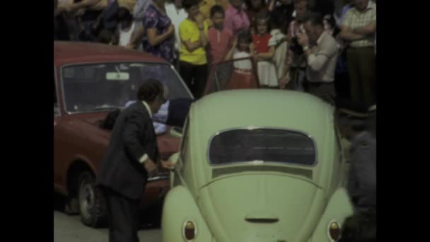 Bellinzona Italia Mayo 1975 Retroceda Tiempo Para Presenciar Video Histórico — Vídeo de stock