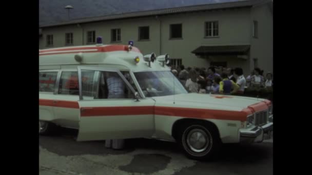 Bellinzona Italy May 1975 Krok Zpět Čase Tímto Nostalgickým Videoklipem — Stock video