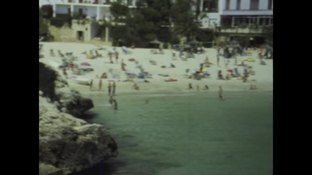 Maiorca Espanha Junho 1977 Videoclipe Vibrante Capturando Atmosfera Animada Uma — Vídeo de Stock