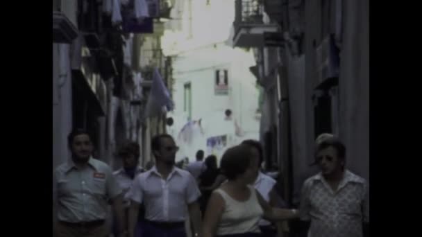 Nápoles Itália Maio 1975 Uma Olhada Vibrante Cidade Nápoles Década — Vídeo de Stock