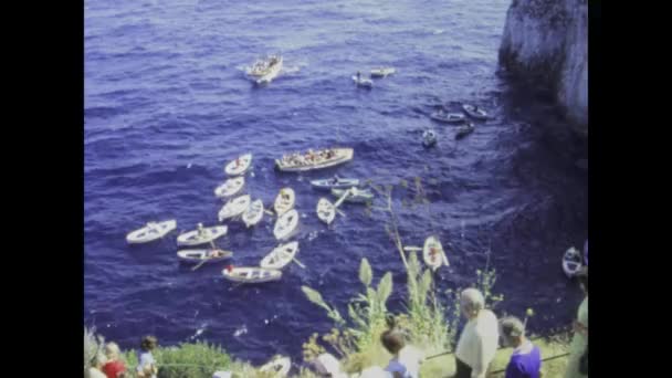 Naples Italy May 1975 Dive 1970S Charm Historical Video Clip — Stock Video