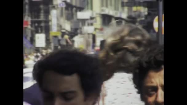 Neapel Italien Kan 1975 Fördjupa Dig Den Livliga Atmosfären 1970 — Stockvideo
