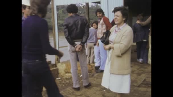 Río Janeiro Brasil Mayo 1975 Retrocede Tiempo Las Vibrantes Calles — Vídeos de Stock