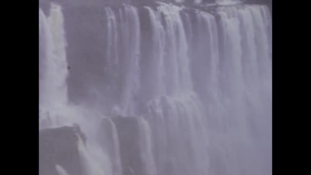 Rio Janeiro Brasilien Kan 1975 Fördjupa Dig Skönheten Iguazu Nationalpark — Stockvideo