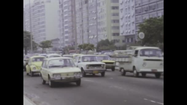 Рио Жанейро Бразилия Май 1975 Окунитесь Яркую Атмосферу Рио Жанейро — стоковое видео