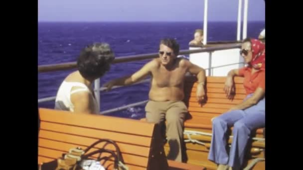Olbia Olaszország 1975 Júniusa Utazás Vissza 1970 Évekbe Mint Egy — Stock videók