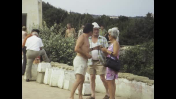 Ольбія Італія Джун 1975 Зануритися Вічну Красу Дивного Сардинського Села — стокове відео