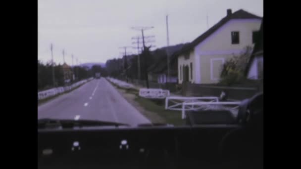 Buciest Romania May 1975 Tapasztalja Meg Egy Autós Túra Nosztalgikus — Stock videók